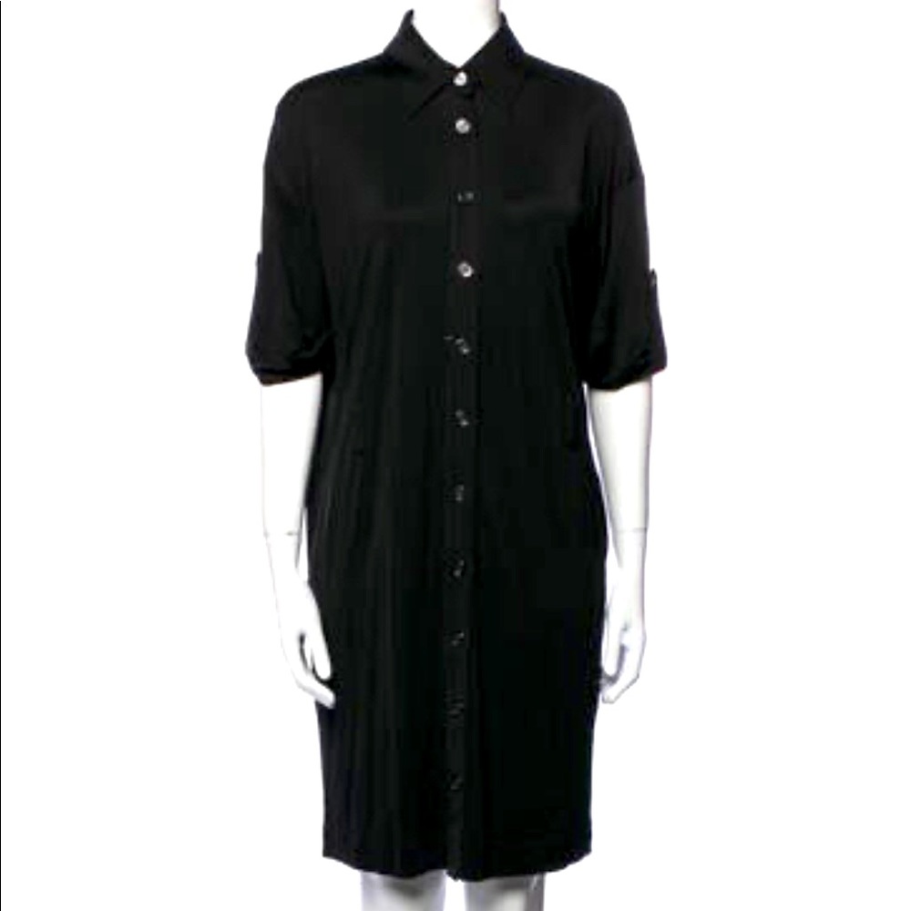 Tory Burch 100% Silk Shirt Dress, Knee length or mid-length Silk cardigan